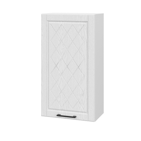 Шкаф верхний (премьер) ШВ 500Н Барселона белый массив (МДФ 16мм МС София)