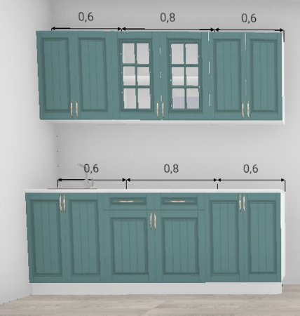 Кухня Барселона Морское дерево 2,0 м (11478)