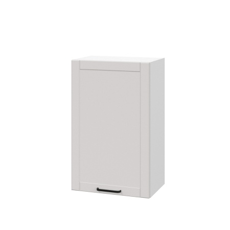 Шкаф верхний ШВ 450 Корпус: ЛДСП белый 16мм; фасад: фрезеровка Диада, МДФ лофт крем 16 мм