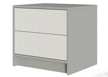 СЕЛЕНА Тумба прикроватная ТМ-001 (МДФ Комплект) Корпус - Шиншилла Серая  Фасад МДФ - матовая Кварц Грей Софт СЕЛЕНА Тумба прикроватная ТМ-001 (МДФ Комплект) Корпус - Шиншилла Серая  Фасад МДФ - матовая Кварц Грей Софт