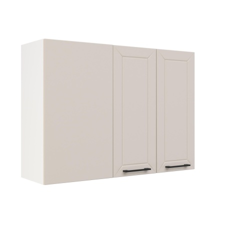 Шкаф верхний угловой ШВУП 1000 Корпус: ЛДСП белый 16мм; фасад: фрезеровка Кельн, МДФ софт бланж 16мм Шкаф верхний угловой ШВУП 1000 Корпус: ЛДСП белый 16мм; фасад: фрезеровка Кельн, МДФ софт бланж 16мм