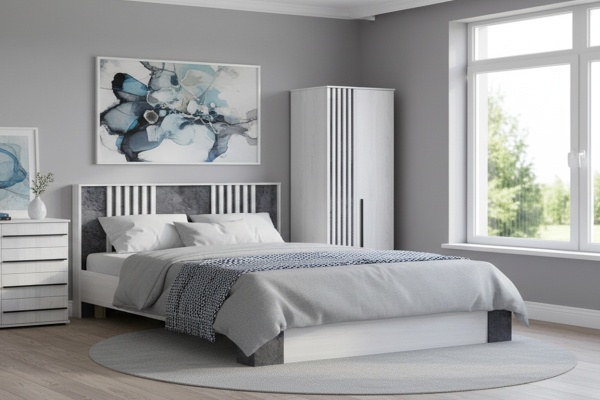 Модульная спальня Марракеш Анкор светлый / Цемент темный