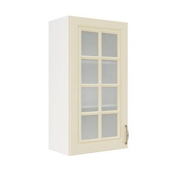 Шкаф верхний со стеклом (премьер) ШВС 500Н Корпус: ЛДСП белый 16мм; фасад: фрезеровка Лондон, МДФ дуб крем 16мм Шкаф верхний со стеклом (премьер) ШВС 500Н Корпус: ЛДСП белый 16мм; фасад: фрезеровка Лондон, МДФ дуб крем 16мм