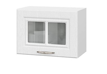 Шкаф верхний горизонтальный со стеклом ШВГС 500 Лондон дуб сканди (МДФ 16мм МС София)