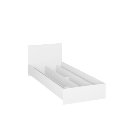 Кровать Ронда КР-080 с основанием ДСП Белое дерево/белое дерево