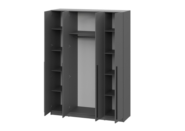 мс Берген ШК-1600 серый графит/серый графит