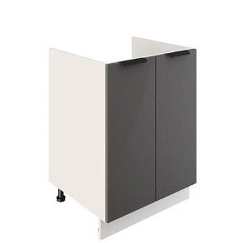 Шкаф нижний под мойку ШНМ 600 Корпус: ЛДСП белый 16мм; фасад: фрезеровка Норд, МДФ софт маренго 16 мм Шкаф нижний под мойку ШНМ 600 Корпус: ЛДСП белый 16мм; фасад: фрезеровка Норд, МДФ софт маренго 16 мм