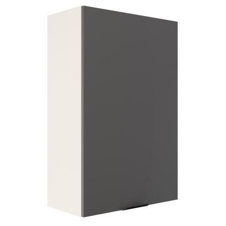 Шкаф верхний (премьер) ШВ 600Н-1 Корпус: ЛДСП белый 16мм; фасад: фрезеровка Норд, МДФ софт смок 16 мм Шкаф верхний (премьер) ШВ 600Н-1 Корпус: ЛДСП белый 16мм; фасад: фрезеровка Норд, МДФ софт смок 16 мм