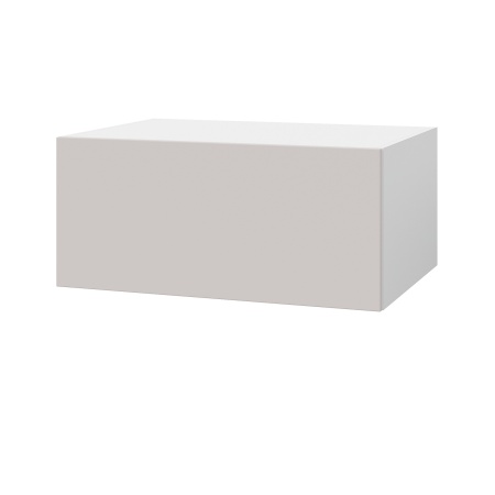 Шкаф верхний  антресоль ШВА 800 Корпус: ЛДСП белый 16мм; фасад: фрезеровка Оливия, МДФ моно керамика 16 мм