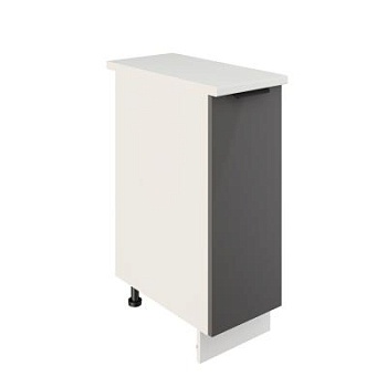 Шкаф нижний ШН 300 Корпус: ЛДСП белый 16мм; фасад: фрезеровка Норд, МДФ софт маренго 16 мм Шкаф нижний ШН 300 Корпус: ЛДСП белый 16мм; фасад: фрезеровка Норд, МДФ софт маренго 16 мм