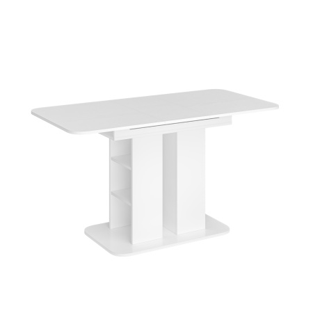 Стол обеденный раздвижной Оливер-04 Белое дерево/белое дерево