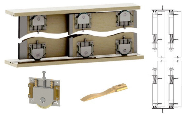 Шкаф-купе Верона 1400 Ясень Шимо комбинированный