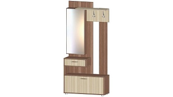 Секция с зеркалом Инфинити Ясень Шимо комбинированный