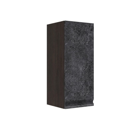 Шкаф верхний ШВ 300 Корпус: ЛДСП венге 16мм; фасад: фрезеровка Бруклин, МДФ бетон черный 16мм