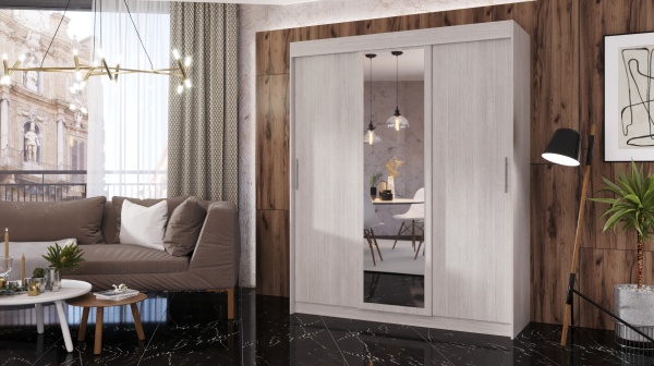 Шкаф-купе 3-х створчатый Ривьера Анкор светлый