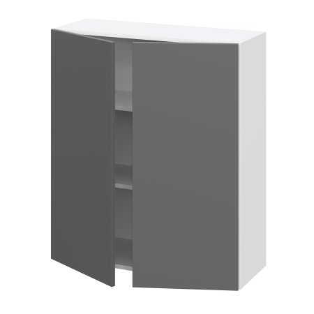 Шкаф верхний (премьер) ШВ 800Н Барселона белый массив (МДФ 16мм МС София)