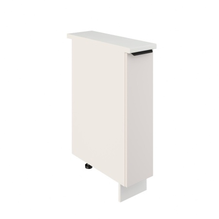 Шкаф шижний ШНБ 200 Корпус: ЛДСП белый 16мм; фасад: фрезеровка Норд, МДФ софт даймонд 16 мм