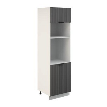 Пенал ПДГ 600 Корпус: ЛДСП белый 16мм; фасад: фрезеровка Норд Line, МДФ софт смок 16 мм Пенал ПДГ 600 Корпус: ЛДСП белый 16мм; фасад: фрезеровка Норд Line, МДФ софт смок 16 мм