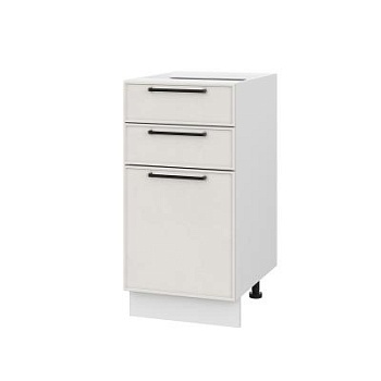 Шкаф нижний с ящиками ШН3Я 400 Либерти белый арт (МДФ 16мм МС София)