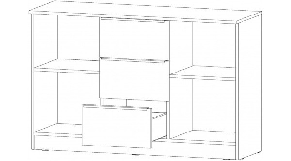 Элегант Комод большой Белый
