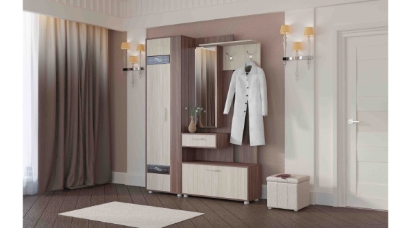 Модульная прихожая Инфинити Ясень Шимо комбинированный