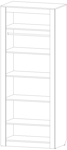 Шкаф 2-х створчатый Ривьера Анкор светлый Шкаф 2-х створчатый Ривьера Анкор светлый