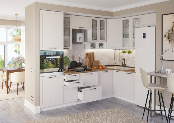 Модульная кухня Кельн Софт айвори