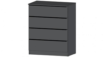 Элегант Комод 4 ящика Графит