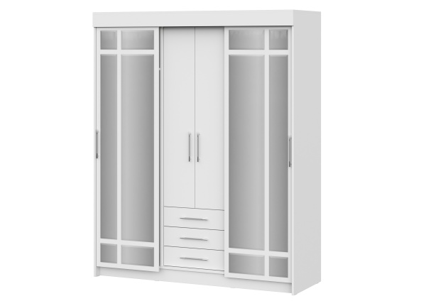 шкаф-купе Фортуна Белый / Белый