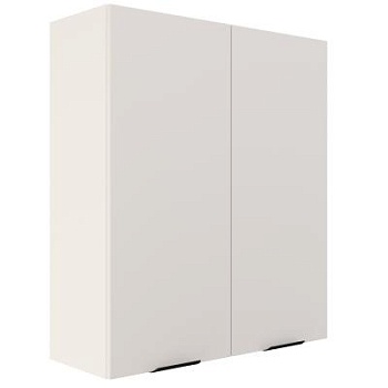 Шкаф верхний (премьер) ШВ 800Н Корпус: ЛДСП белый 16мм; фасад: фрезеровка Норд, МДФ софт даймонд 16 мм