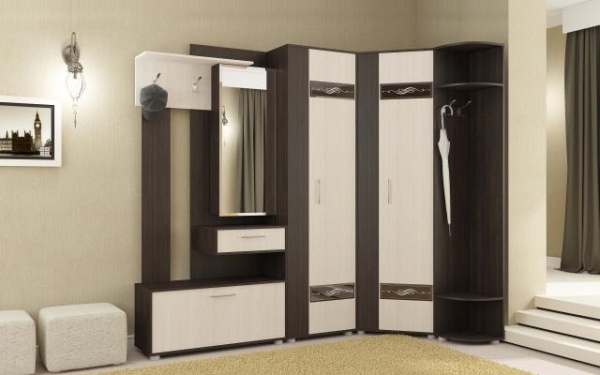 Модульная прихожая Инфинити Венге / Анкор светлый