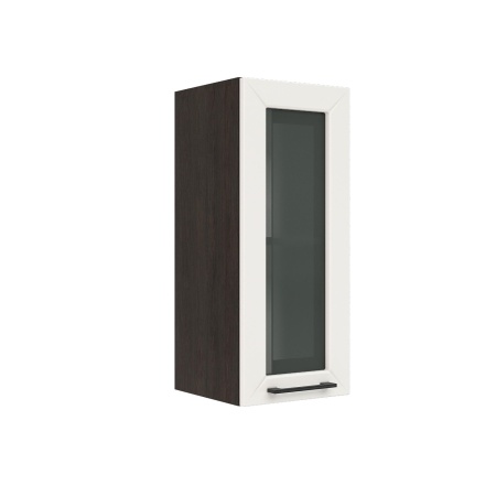 Шкаф верхний со стеклом ШВС 300 Корпус: ЛДСП венге 16мм; фасад: фрезеровка Кельн, МДФ софт бланж 16мм Шкаф верхний со стеклом ШВС 300 Корпус: ЛДСП венге 16мм; фасад: фрезеровка Кельн, МДФ софт бланж 16мм