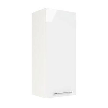 Шкаф верхний (премьер) ШВ 400Н Корпус: ЛДСП белый 16мм; фасад: фрезеровка Олива, МДФ глянец белый 16мм Шкаф верхний (премьер) ШВ 400Н Корпус: ЛДСП белый 16мм; фасад: фрезеровка Олива, МДФ глянец белый 16мм