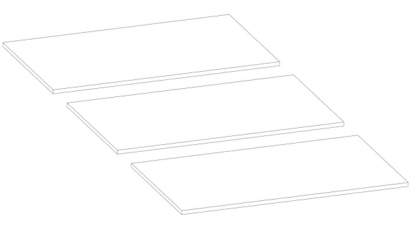 Бостон Настил ЛДСП  900 Белый