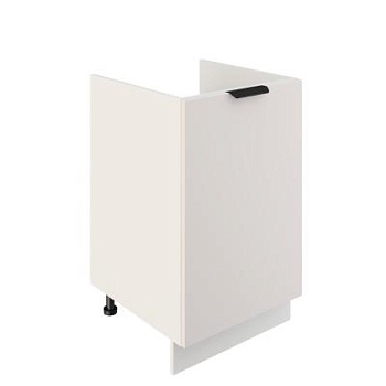 Шкаф нижний под мойку ШНМ 500 Корпус: ЛДСП белый 16мм; фасад: фрезеровка Норд, МДФ софт пломбир 16 мм Шкаф нижний под мойку ШНМ 500 Корпус: ЛДСП белый 16мм; фасад: фрезеровка Норд, МДФ софт пломбир 16 мм