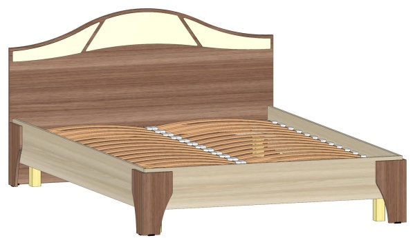 Кровать 2-х спальная Верона 1400 Ясень Шимо комбинированный