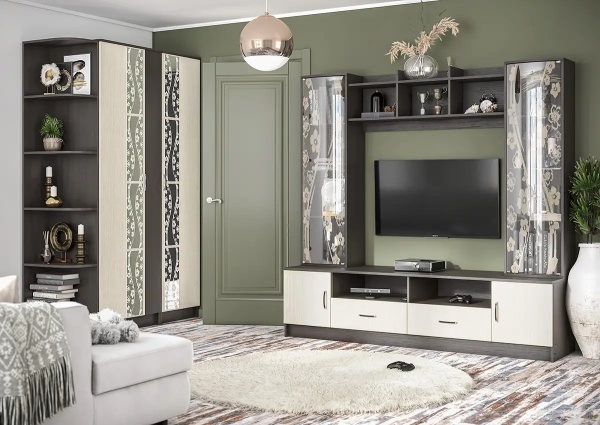 Модульная гостиная Марта-15 Венге / Дуб Белфорд