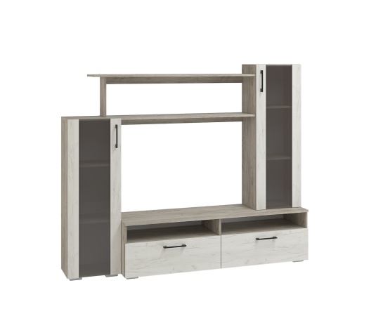 гостиная Эмма МИНИ Дуб Крафт серый / Дуб Крафт белый