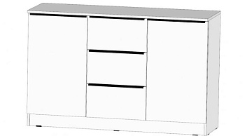 Элегант Комод большой Белый