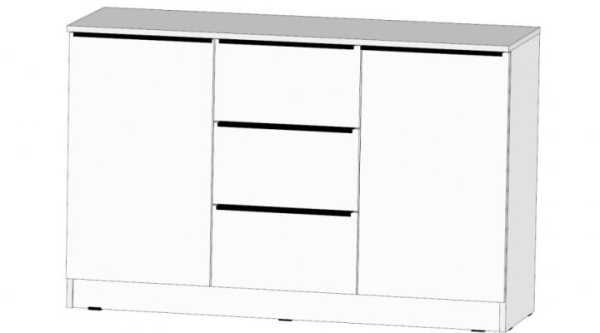 Элегант Комод большой Белый