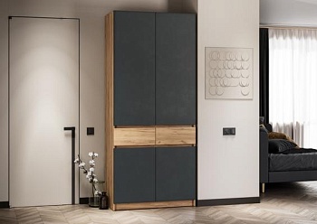 мс для прихожей Стоуби ШК-1000 Дуб Крафт золотой / Серый графит