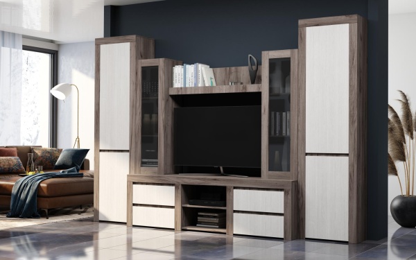 Гостиная Веста Дуб Самдал / Анкор светлый