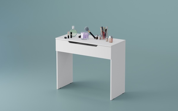 ЛАЙТ Стол туалетный СТ-002 (1 ящ.) Корпус - Белый (Гладкий) ЛАЙТ Стол туалетный СТ-002 (1 ящ.) Корпус - Белый (Гладкий)