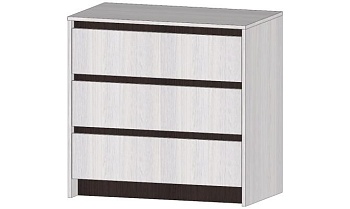 Бостон Комод 3 ящика Анкор светлый / Венге