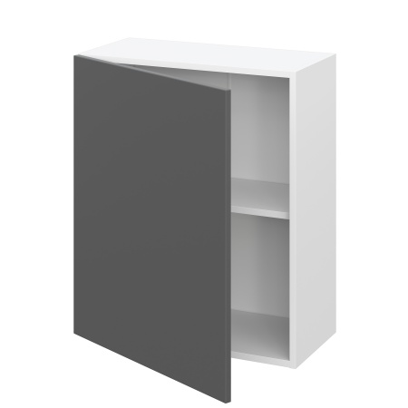 Шкаф верхний ШВ 600-1 Барселона белый массив (МДФ 16мм МС София)