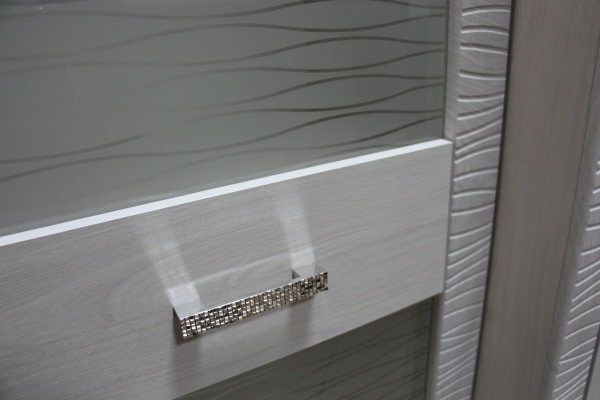 Пенал со стеклом Ривьера Анкор светлый Пенал со стеклом Ривьера Анкор светлый