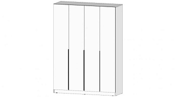 Элегант Шкаф 4х ств Белый