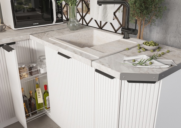 Модульная кухня Норд Софт пломбир / Норд Line Софт пломбир