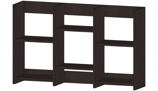 Полка книжная средняя Венге