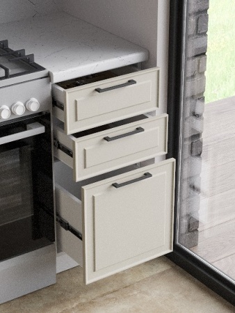 Ручка-скоба К8447-160/ВК 160 мм черная